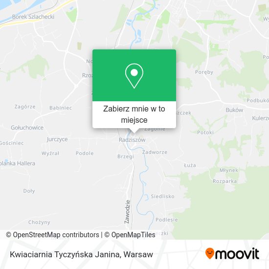 Mapa Kwiaciarnia Tyczyńska Janina