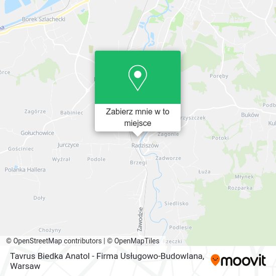 Mapa Tavrus Biedka Anatol - Firma Usługowo-Budowlana