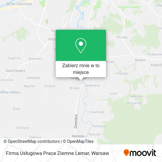 Mapa Firma Usługowa Prace Ziemne Lemar