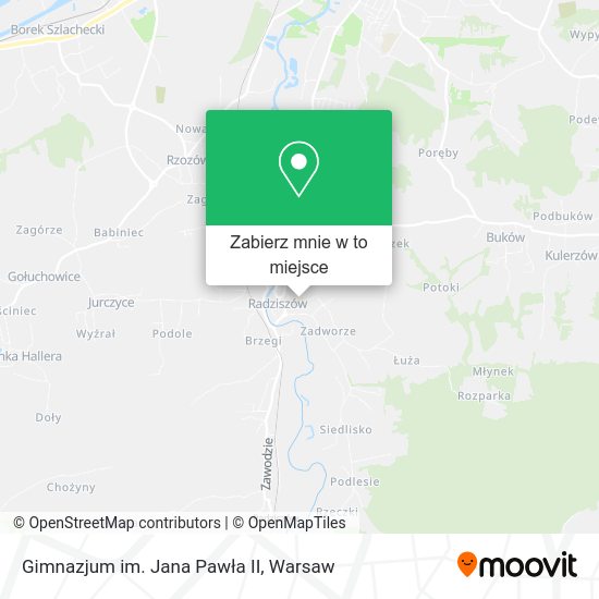 Mapa Gimnazjum im. Jana Pawła II