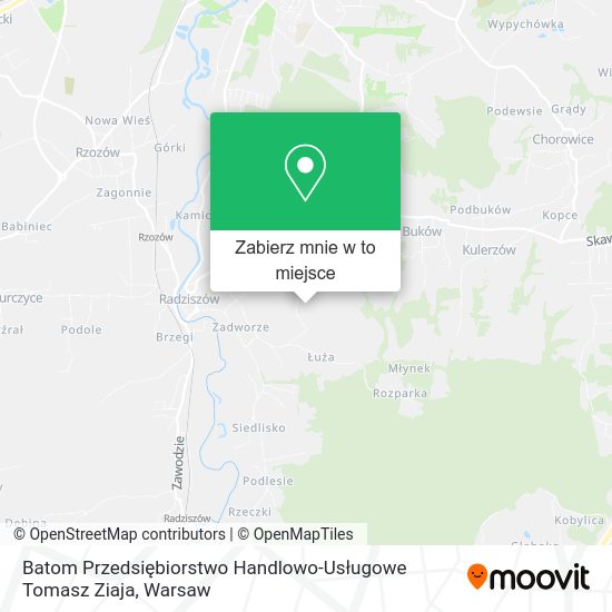 Mapa Batom Przedsiębiorstwo Handlowo-Usługowe Tomasz Ziaja