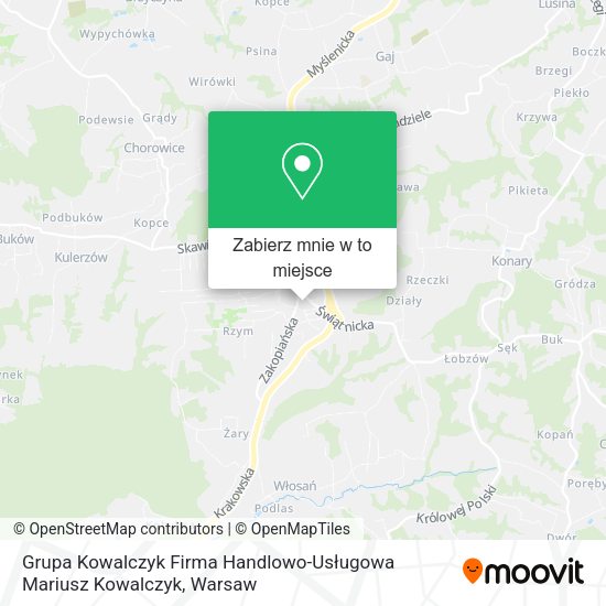 Mapa Grupa Kowalczyk Firma Handlowo-Usługowa Mariusz Kowalczyk