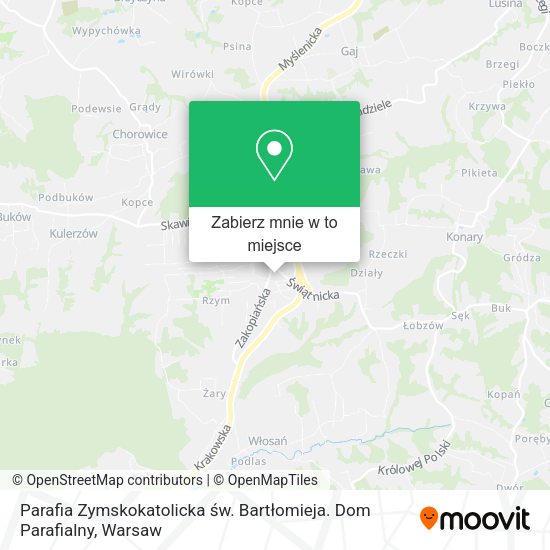 Mapa Parafia Zymskokatolicka św. Bartłomieja. Dom Parafialny