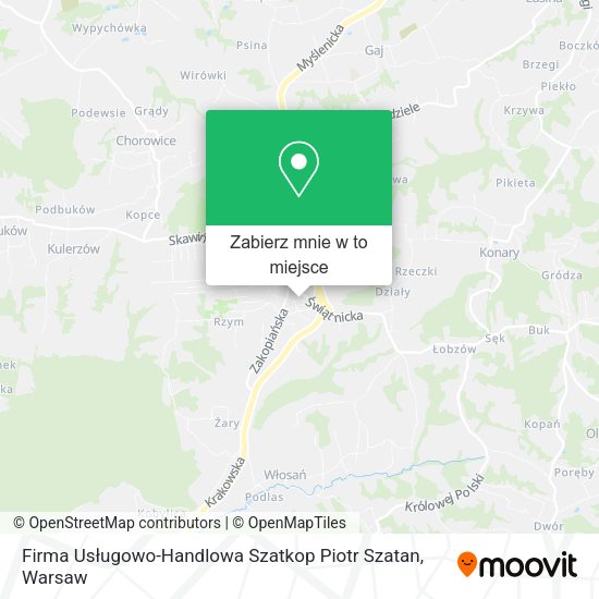 Mapa Firma Usługowo-Handlowa Szatkop Piotr Szatan