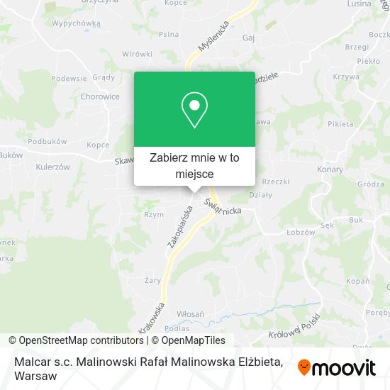 Mapa Malcar s.c. Malinowski Rafał Malinowska Elżbieta