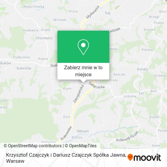 Mapa Krzysztof Czajczyk i Dariusz Czajczyk Spółka Jawna