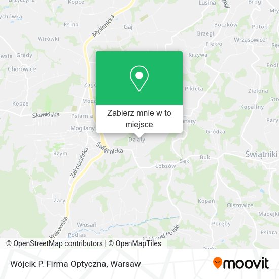 Mapa Wójcik P. Firma Optyczna