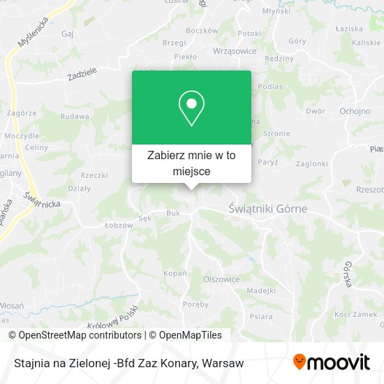 Mapa Stajnia na Zielonej -Bfd Zaz Konary