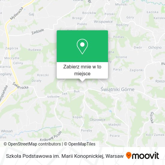 Mapa Szkoła Podstawowa im. Marii Konopnickiej