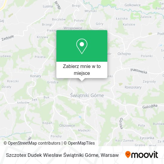 Mapa Szczotex Dudek Wiesław Świątniki Górne