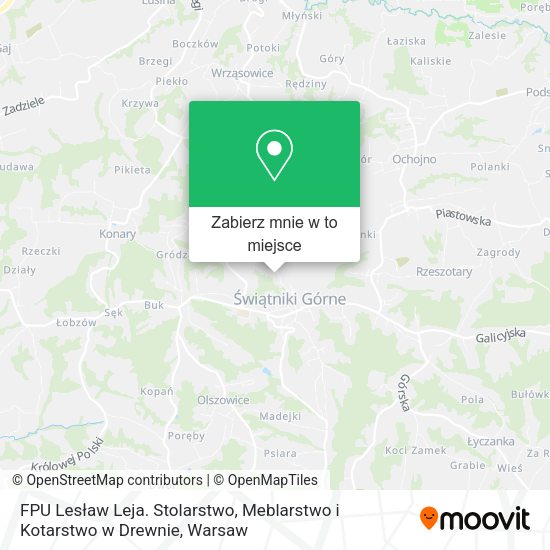 Mapa FPU Lesław Leja. Stolarstwo, Meblarstwo i Kotarstwo w Drewnie