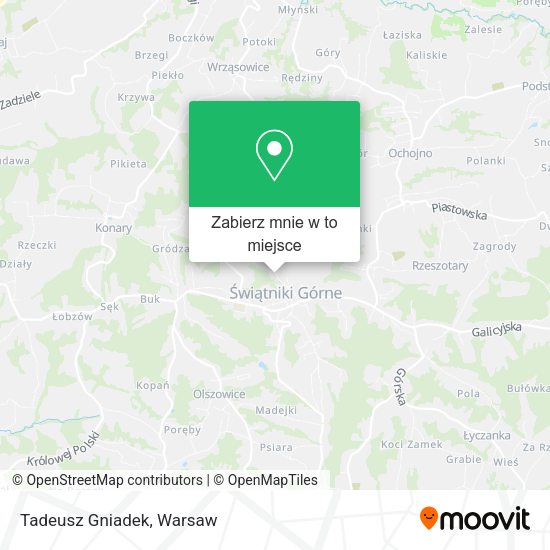 Mapa Tadeusz Gniadek