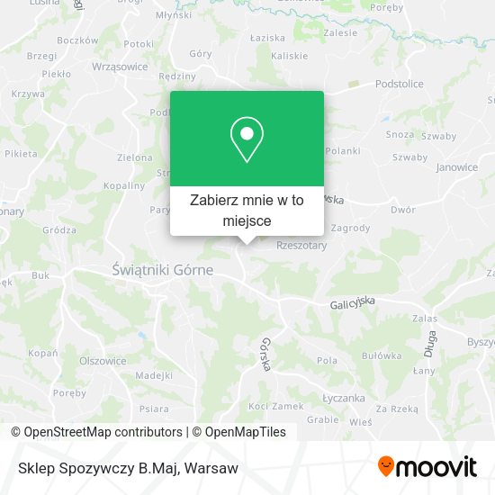 Mapa Sklep Spozywczy B.Maj