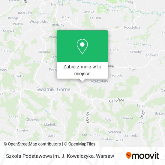 Mapa Szkoła Podstawowa im. J. Kowalczyka