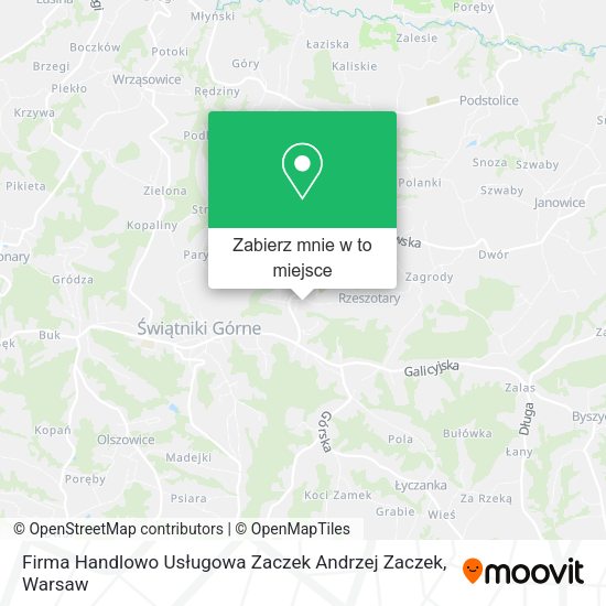 Mapa Firma Handlowo Usługowa Zaczek Andrzej Zaczek