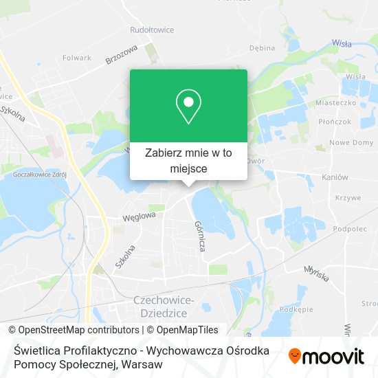 Mapa Świetlica Profilaktyczno - Wychowawcza Ośrodka Pomocy Społecznej