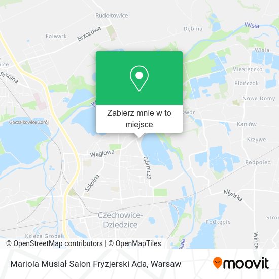 Mapa Mariola Musiał Salon Fryzjerski Ada