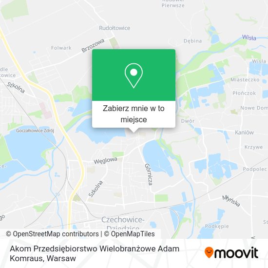 Mapa Akom Przedsiębiorstwo Wielobranżowe Adam Komraus