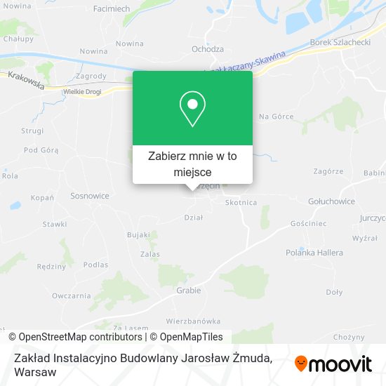 Mapa Zakład Instalacyjno Budowlany Jarosław Żmuda