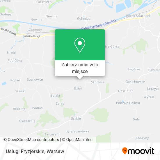 Mapa Usługi Fryzjerskie