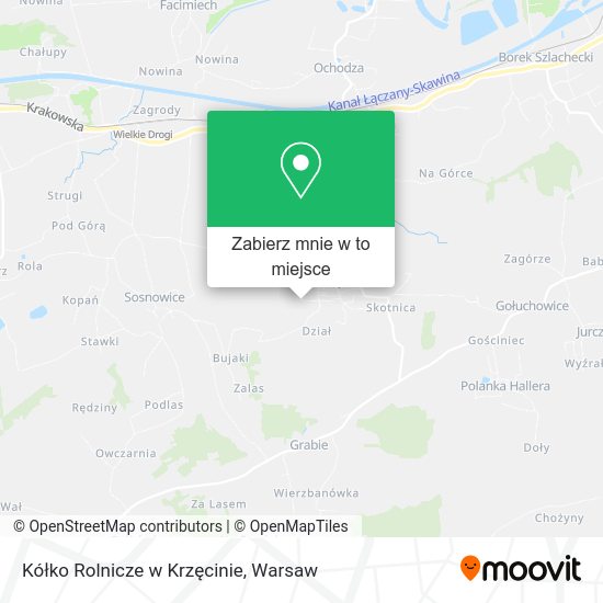 Mapa Kółko Rolnicze w Krzęcinie