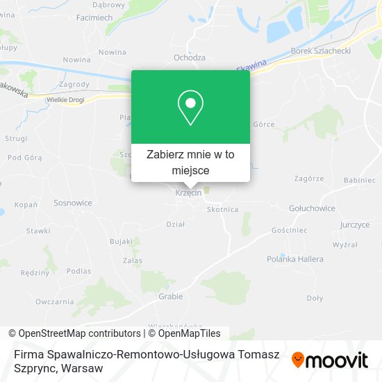 Mapa Firma Spawalniczo-Remontowo-Usługowa Tomasz Szprync