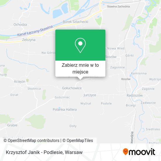 Mapa Krzysztof Janik - Podlesie