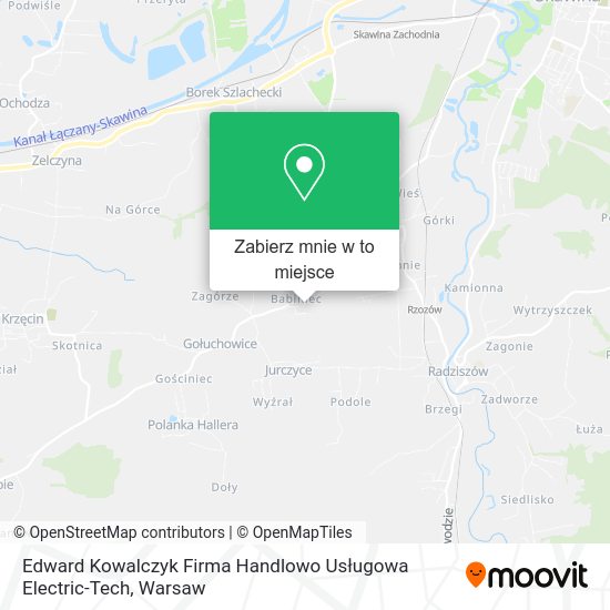 Mapa Edward Kowalczyk Firma Handlowo Usługowa Electric-Tech