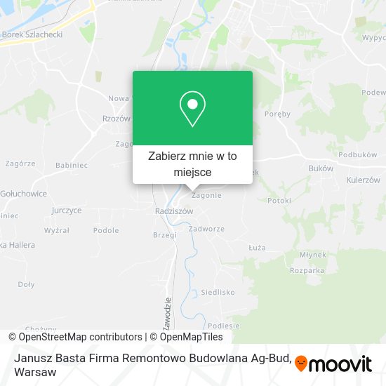 Mapa Janusz Basta Firma Remontowo Budowlana Ag-Bud