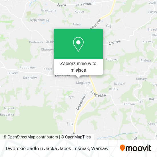 Mapa Dworskie Jadło u Jacka Jacek Leśniak