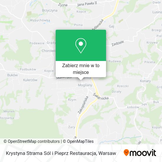 Mapa Krystyna Strama Sól i Pieprz Restauracja