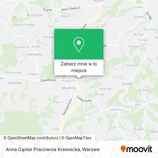 Mapa Anna Gąsior Pracownia Krawiecka