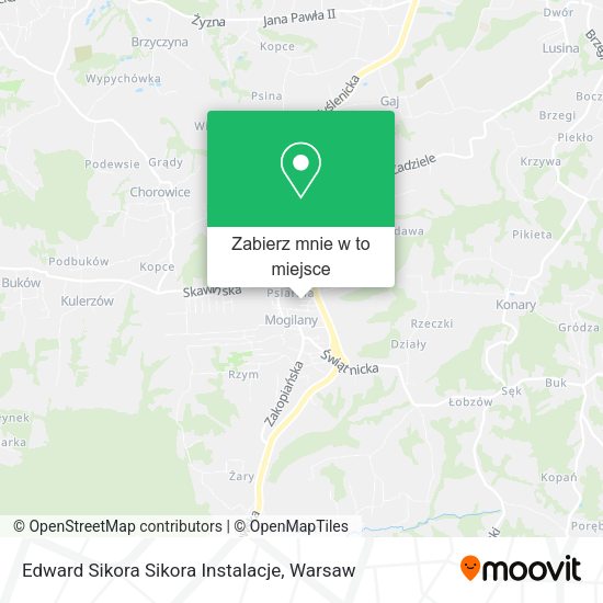 Mapa Edward Sikora Sikora Instalacje