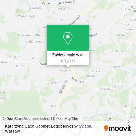 Mapa Katarzyna Gaca Gabinet Logopedyczny Sylaba