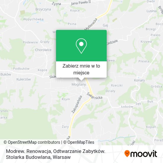 Mapa Modrew. Renowacja, Odtwarzanie Zabytków. Stolarka Budowlana