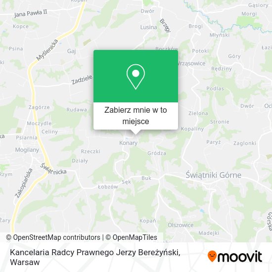 Mapa Kancelaria Radcy Prawnego Jerzy Bereżyński