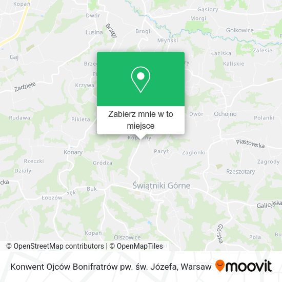 Mapa Konwent Ojców Bonifratrów pw. św. Józefa