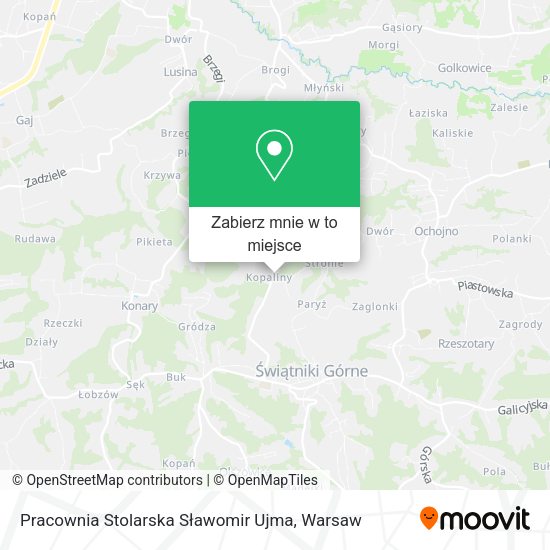 Mapa Pracownia Stolarska Sławomir Ujma