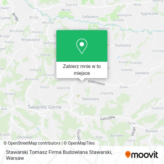 Mapa Stawarski Tomasz Firma Budowlana Stawarski