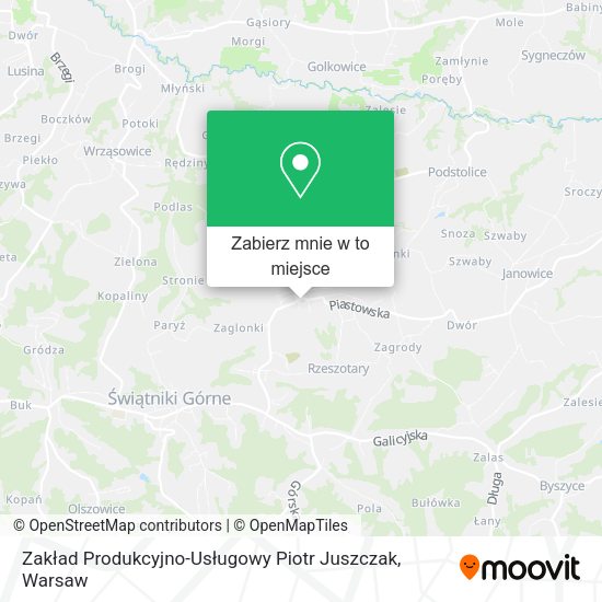 Mapa Zakład Produkcyjno-Usługowy Piotr Juszczak