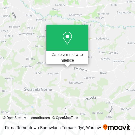 Mapa Firma Remontowo-Budowlana Tomasz Ryś