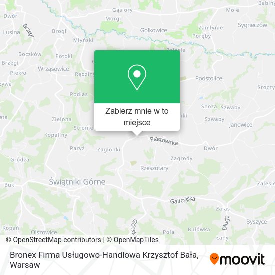 Mapa Bronex Firma Usługowo-Handlowa Krzysztof Bała