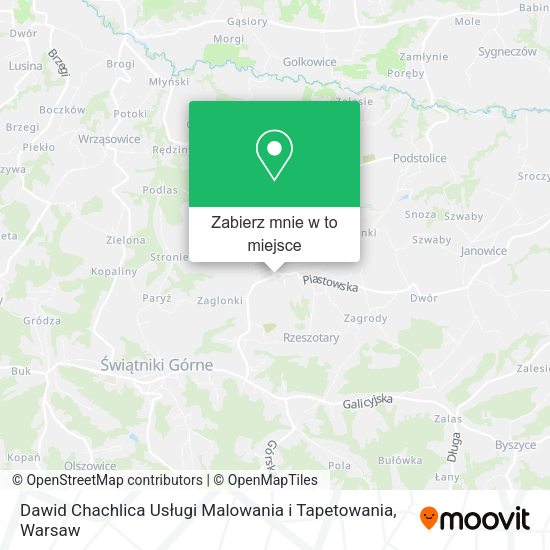 Mapa Dawid Chachlica Usługi Malowania i Tapetowania