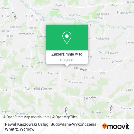 Mapa Paweł Kaszowski Usługi Budowlane-Wykończenia Wnętrz