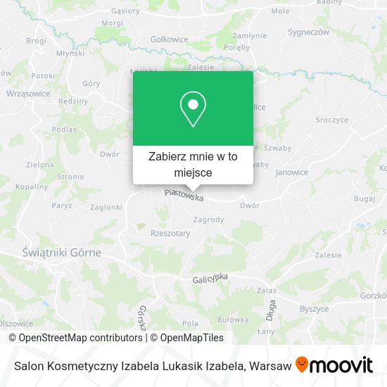 Mapa Salon Kosmetyczny Izabela Lukasik Izabela