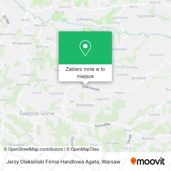 Mapa Jerzy Oleksiński Firma Handlowa Agata