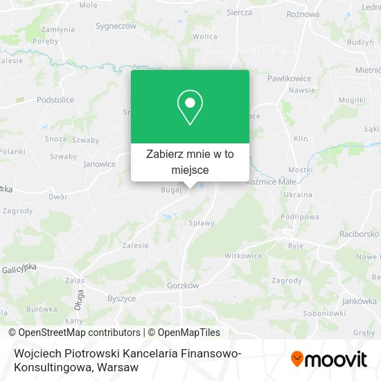 Mapa Wojciech Piotrowski Kancelaria Finansowo-Konsultingowa