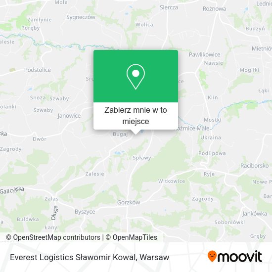 Mapa Everest Logistics Sławomir Kowal