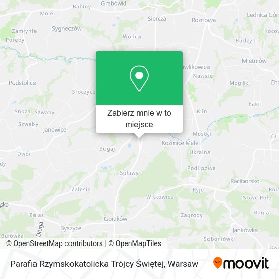 Mapa Parafia Rzymskokatolicka Trójcy Świętej