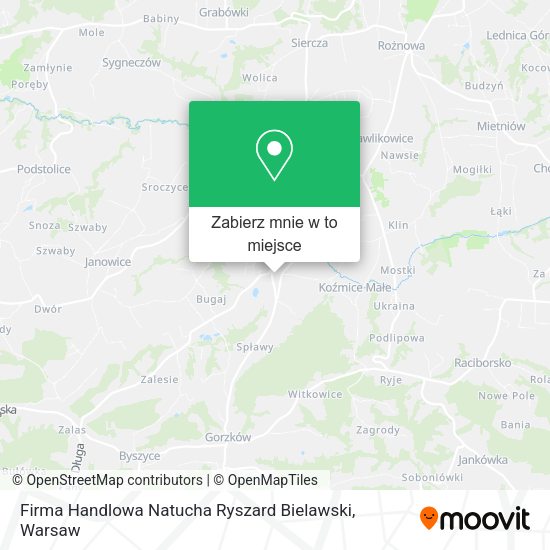 Mapa Firma Handlowa Natucha Ryszard Bielawski